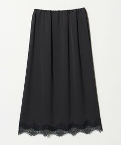 UNITED ARROWS / ユナイテッドアローズ ロング・マキシ丈スカート | サテン レース コンビ スカート