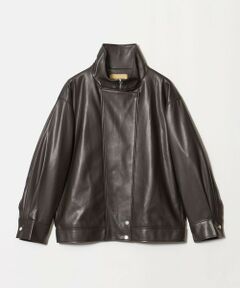 UNITED ARROWS / ユナイテッドアローズ ブルゾン | スタンドカラー レザーライク ブルゾン