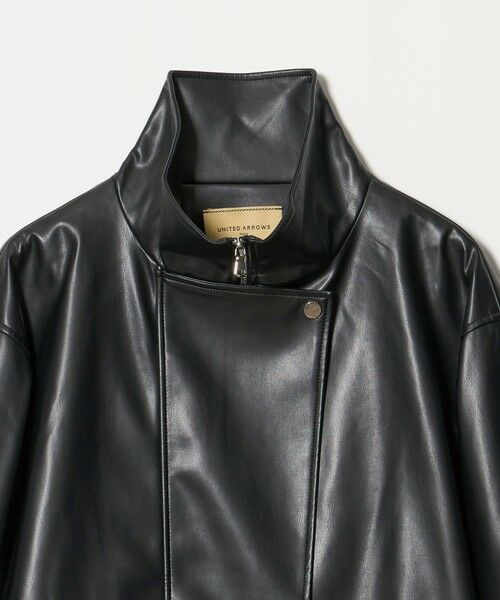 UNITED ARROWS / ユナイテッドアローズ ブルゾン | スタンドカラー レザーライク ブルゾン | 詳細1
