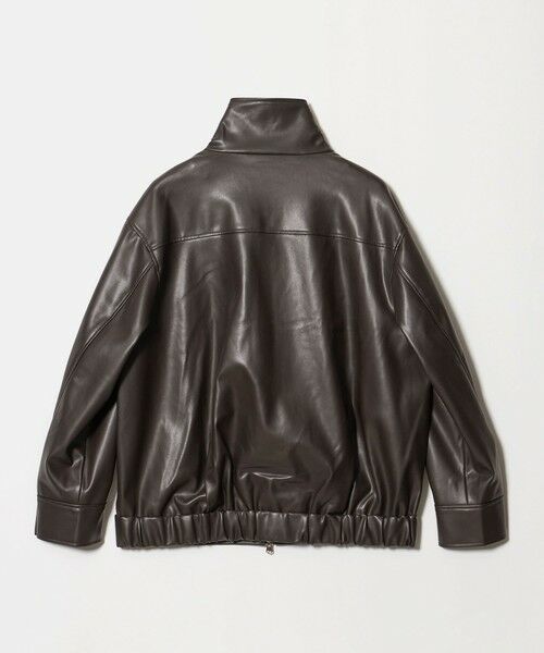 UNITED ARROWS / ユナイテッドアローズ ブルゾン | スタンドカラー レザーライク ブルゾン | 詳細4