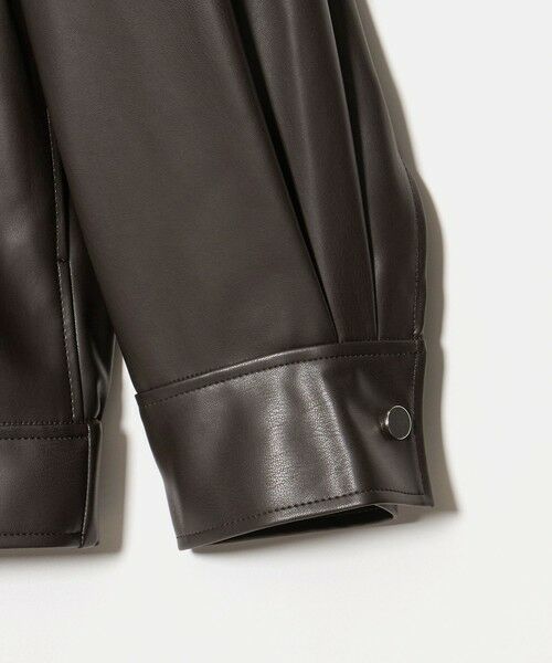 UNITED ARROWS / ユナイテッドアローズ ブルゾン | スタンドカラー レザーライク ブルゾン | 詳細6
