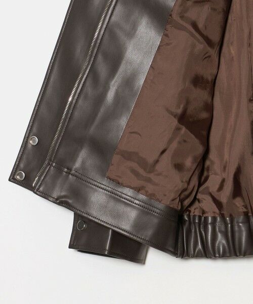 UNITED ARROWS / ユナイテッドアローズ ブルゾン | スタンドカラー レザーライク ブルゾン | 詳細10
