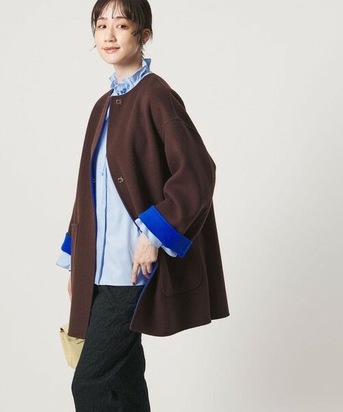 UNITED ARROWS / ユナイテッドアローズ その他アウター | バイカラー リバー ミドルコート | 詳細16