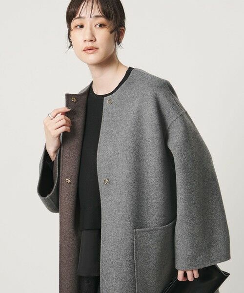 UNITED ARROWS / ユナイテッドアローズ その他アウター | バイカラー リバー ミドルコート | 詳細25