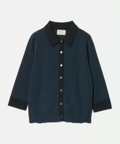 UNITED ARROWS / ユナイテッドアローズ カーディガン・ボレロ | クロシェ ポロカーディガン ‐ウォッシャブル‐
