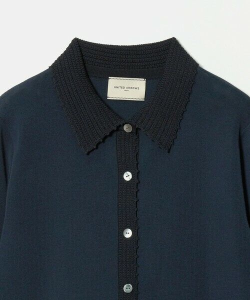 UNITED ARROWS / ユナイテッドアローズ カーディガン・ボレロ | クロシェ ポロカーディガン ‐ウォッシャブル‐ | 詳細10