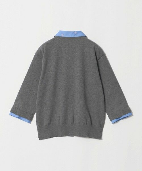 UNITED ARROWS / ユナイテッドアローズ カーディガン・ボレロ | 4WAY エンブロイダリー シャツ コンビ ニット ‐ウォッシャブル‐ | 詳細3