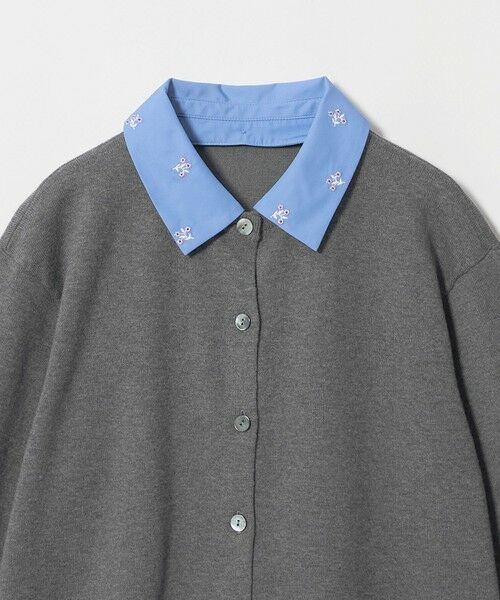 UNITED ARROWS / ユナイテッドアローズ カーディガン・ボレロ | 4WAY エンブロイダリー シャツ コンビ ニット ‐ウォッシャブル‐ | 詳細4