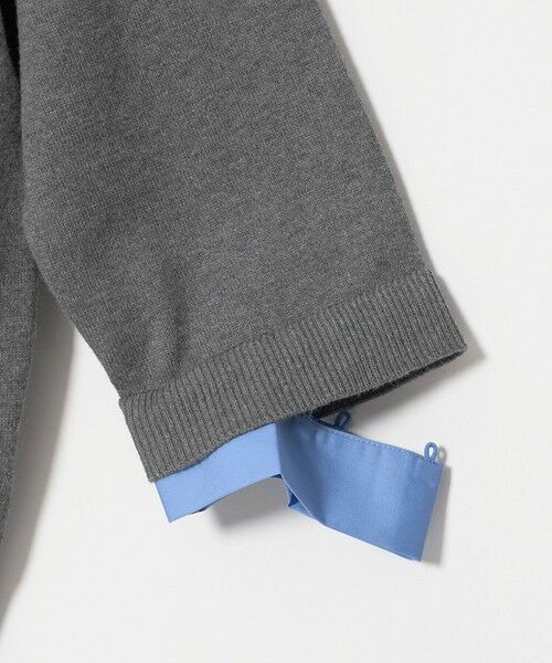 UNITED ARROWS / ユナイテッドアローズ カーディガン・ボレロ | 4WAY エンブロイダリー シャツ コンビ ニット ‐ウォッシャブル‐ | 詳細8
