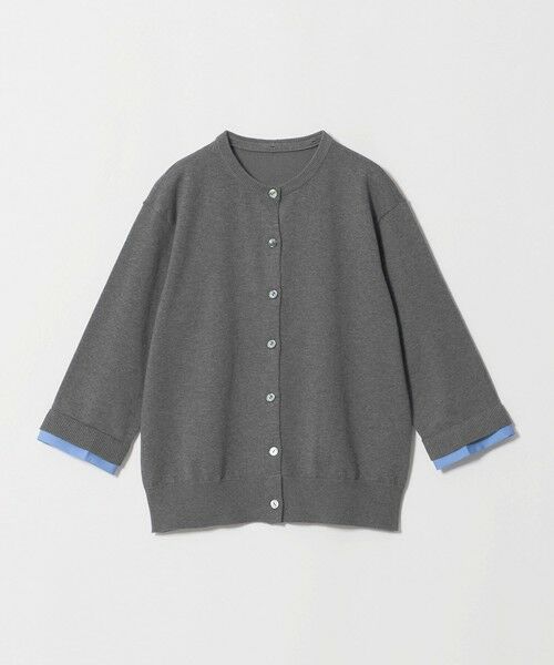 UNITED ARROWS / ユナイテッドアローズ カーディガン・ボレロ | 4WAY エンブロイダリー シャツ コンビ ニット ‐ウォッシャブル‐ | 詳細9