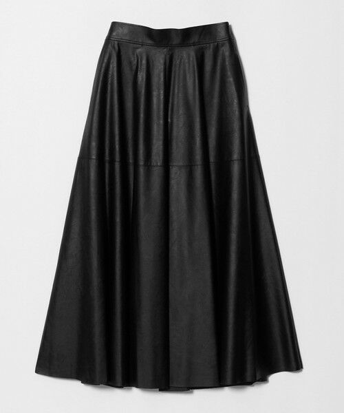 UNITED ARROWS / ユナイテッドアローズ ロング・マキシ丈スカート | ＜SACRA＞レザーライク マキシ スカート（BLACK）