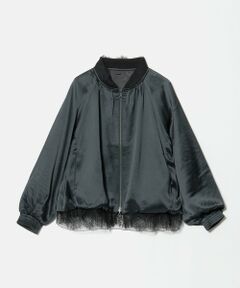 UNITED ARROWS / ユナイテッドアローズ ブルゾン | ＜MARILYN MOON＞サテン レース リバーシブル ブルゾン