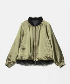 UNITED ARROWS / ユナイテッドアローズ ブルゾン | ＜MARILYN MOON＞サテン レース リバーシブル ブルゾン