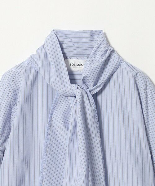 UNITED ARROWS / ユナイテッドアローズ Tシャツ | ＜MARILYN MOON＞ストライプ ボウタイ ブラウス | 詳細10