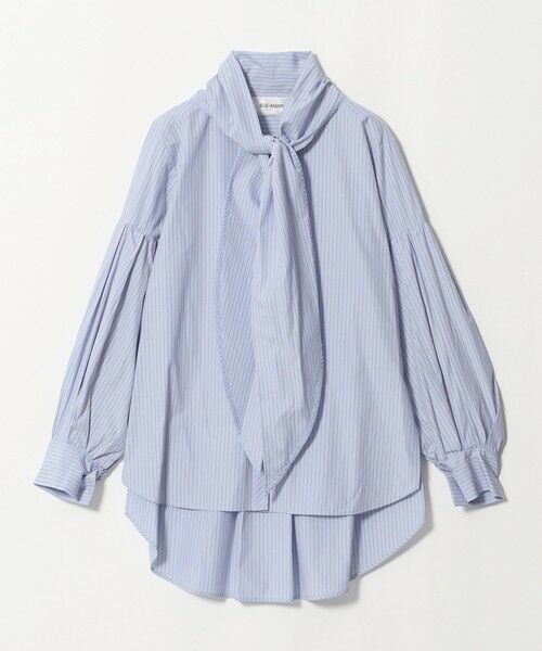 UNITED ARROWS / ユナイテッドアローズ Tシャツ | ＜MARILYN MOON＞ストライプ ボウタイ ブラウス（LT.BLUE）