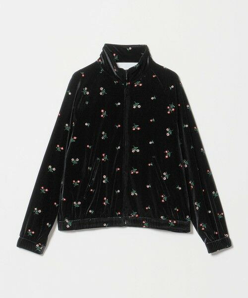 UNITED ARROWS / ユナイテッドアローズ その他トップス | ＜TICCA＞ベロア フラワー トラックジャケット（BLACK）
