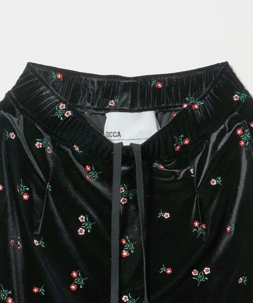 UNITED ARROWS / ユナイテッドアローズ その他パンツ | ＜TICCA＞ベロア フラワー エンブロイダリー  パンツ | 詳細5
