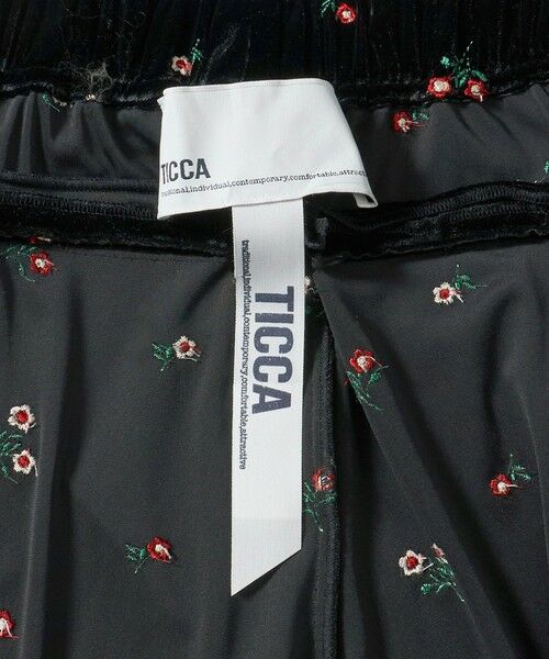 UNITED ARROWS / ユナイテッドアローズ その他パンツ | ＜TICCA＞ベロア フラワー エンブロイダリー  パンツ | 詳細9
