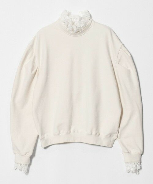 UNITED ARROWS / ユナイテッドアローズ スウェット | 【別注】＜dahl’ia＞レース ドッキング スウェット ‐united LOVE project 2026 | 詳細10