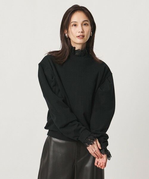 UNITED ARROWS / ユナイテッドアローズ スウェット | 【別注】＜dahl’ia＞レース ドッキング スウェット ‐united LOVE project 2026 | 詳細13