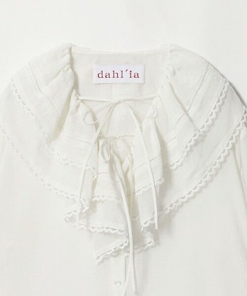 UNITED ARROWS / ユナイテッドアローズ シャツ・ブラウス | 【別注】＜dahl’ia＞フリル ドレープ ブラウス | 詳細1