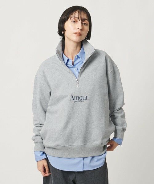 UNITED ARROWS / ユナイテッドアローズ スウェット | 【別注】＜NOMADIS＞ハーフジップ スウェット ‐united LOVE project 2026 | 詳細1