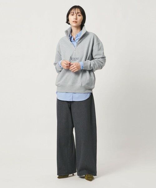 UNITED ARROWS / ユナイテッドアローズ スウェット | 【別注】＜NOMADIS＞ハーフジップ スウェット ‐united LOVE project 2026 | 詳細4