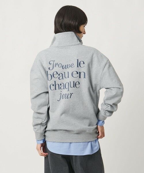 UNITED ARROWS / ユナイテッドアローズ スウェット | 【別注】＜NOMADIS＞ハーフジップ スウェット ‐united LOVE project 2026（MD.GRAY）