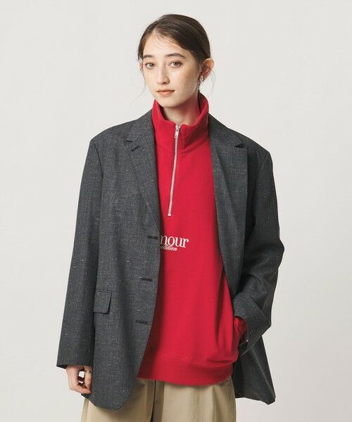 UNITED ARROWS / ユナイテッドアローズ スウェット | 【別注】＜NOMADIS＞ハーフジップ スウェット ‐united LOVE project 2026 | 詳細27