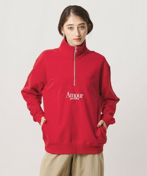 UNITED ARROWS / ユナイテッドアローズ スウェット | 【別注】＜NOMADIS＞ハーフジップ スウェット ‐united LOVE project 2026 | 詳細22