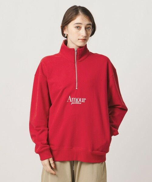 UNITED ARROWS / ユナイテッドアローズ スウェット | 【別注】＜NOMADIS＞ハーフジップ スウェット ‐united LOVE project 2026 | 詳細23