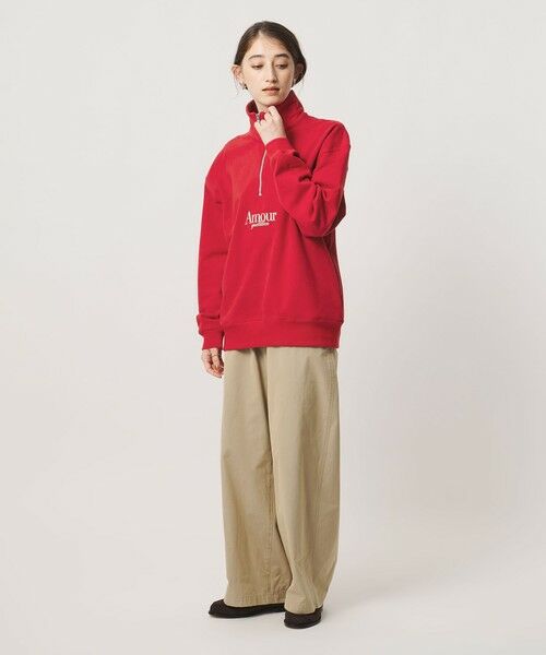 UNITED ARROWS / ユナイテッドアローズ スウェット | 【別注】＜NOMADIS＞ハーフジップ スウェット ‐united LOVE project 2026 | 詳細25