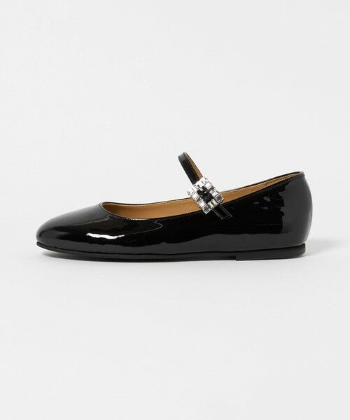UNITED ARROWS / ユナイテッドアローズ フラットシューズ | ビジュー メリージェーン シューズ（BLACK）