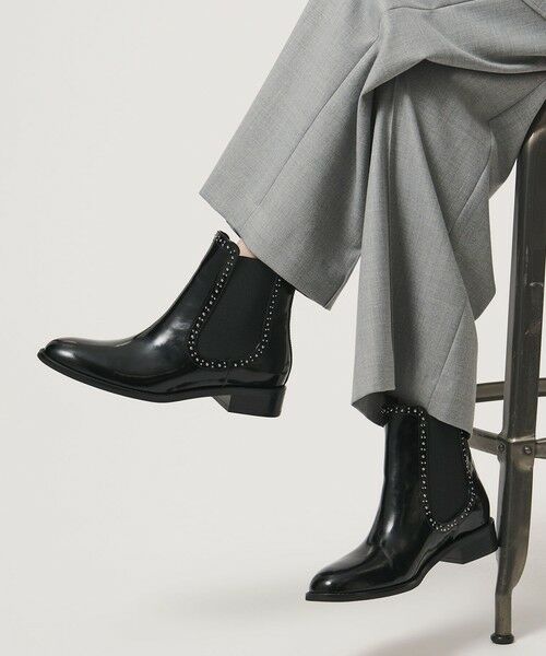 UNITED ARROWS / ユナイテッドアローズ ブーツ(ショート丈) | スタッズ サイドゴア ショートブーツ | 詳細2