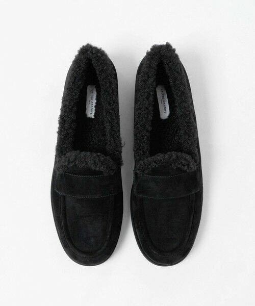 UNITED ARROWS / ユナイテッドアローズ フラットシューズ | スエード FF ローファー(BLACK)