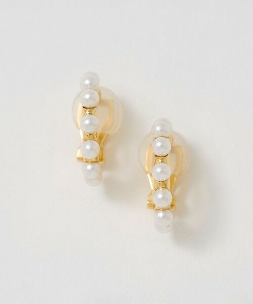 UNITED ARROWS / ユナイテッドアローズ ピアス・イヤリング | イミテーションパール フープイヤリング（GOLD）