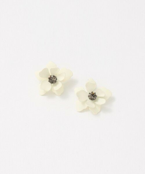 UNITED ARROWS / ユナイテッドアローズ ピアス・イヤリング | カラー フラワー ピアス（WHITE）