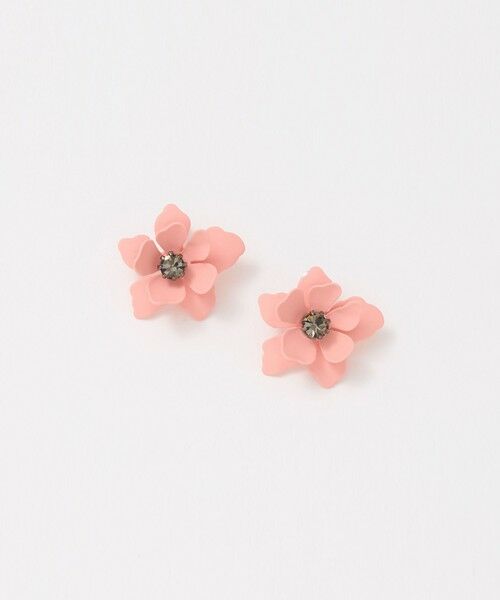 UNITED ARROWS / ユナイテッドアローズ ピアス・イヤリング | カラー フラワー ピアス（PINK）
