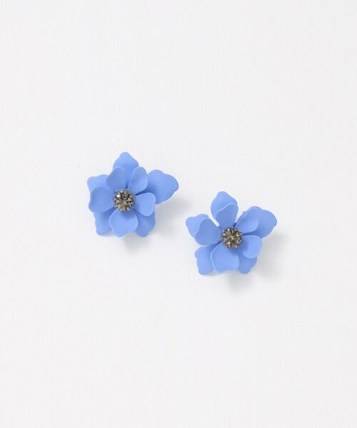 UNITED ARROWS / ユナイテッドアローズ ピアス・イヤリング | カラー フラワー ピアス（ROYAL）