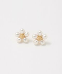 UNITED ARROWS / ユナイテッドアローズ ピアス・イヤリング | イミテーションパール フラワー ピアス