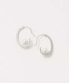 UNITED ARROWS / ユナイテッドアローズ ピアス・イヤリング | パヴェ＆イミテーションパール フックピアス