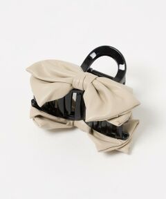 UNITED ARROWS / ユナイテッドアローズ カチューシャ・カチューム・その他 | レザーライク リボン ヘアクリップ
