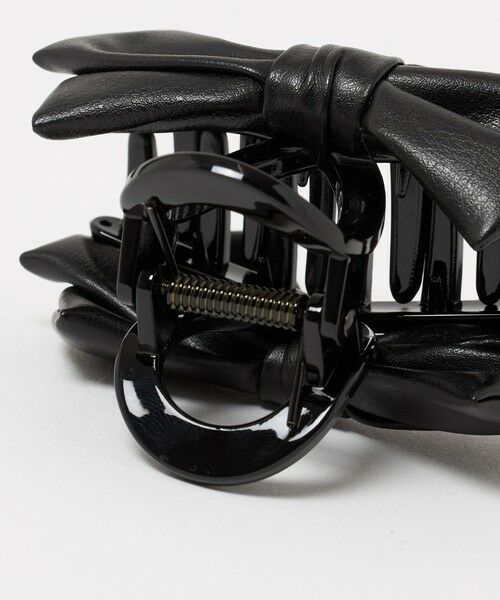 UNITED ARROWS / ユナイテッドアローズ カチューシャ・カチューム・その他 | レザーライク リボン ヘアクリップ | 詳細4