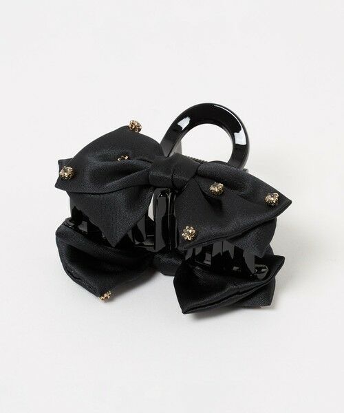 UNITED ARROWS / ユナイテッドアローズ カチューシャ・カチューム・その他 | ビジューリボン ヘアクリップ（BLACK）