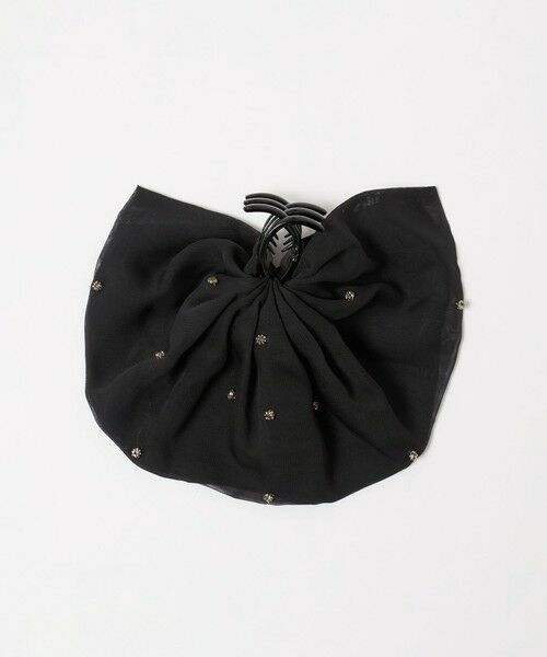 UNITED ARROWS / ユナイテッドアローズ カチューシャ・カチューム・その他 | ビジューラッフル ヘアクリップ（BLACK）