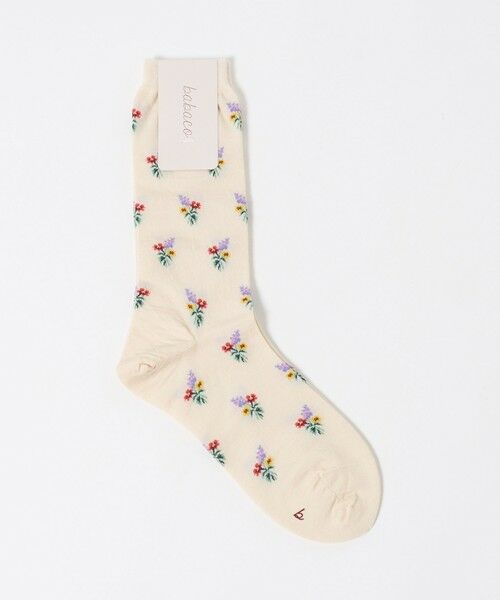 UNITED ARROWS / ユナイテッドアローズ ソックス | ＜babaco＞フラワー ソックス（OFF WHITE）