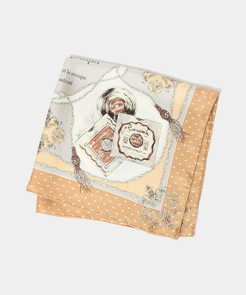 UNITED ARROWS / ユナイテッドアローズ バンダナ・スカーフ | ＜manipuri＞SILK 65×65 スカーフ 26FW（BEIGE）