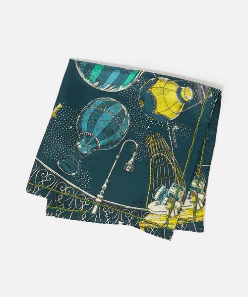 UNITED ARROWS / ユナイテッドアローズ バンダナ・スカーフ | ＜manipuri＞SILK 65×65 スカーフ 26FW（YELLOW）