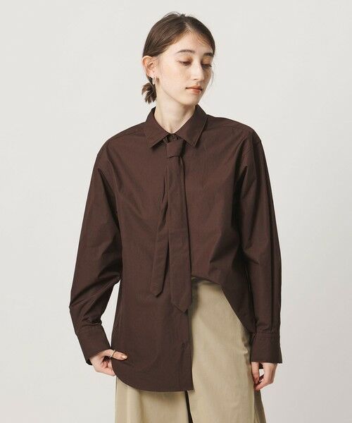 UNITED ARROWS / ユナイテッドアローズ シャツ・ブラウス | コットン タイ シャツ | 詳細4