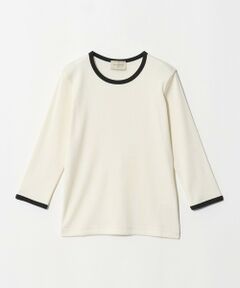 UNITED ARROWS / ユナイテッドアローズ カットソー | ７分袖 リブ バイカラー パイピング カットソー